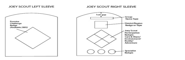 Joey Scouts Sleeve Badges